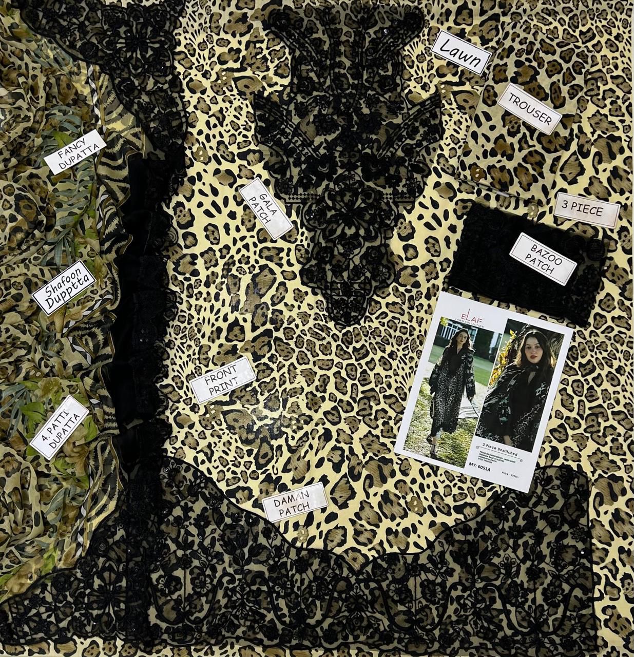 Elaf Embroidered Lawn - Image 2